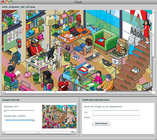 Application Window in action Application Window in action
