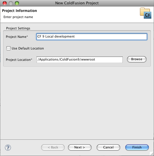New CF Project - Project Name New CF Project - Project Name