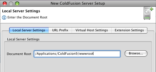 Server Local Settings Server Local Settings