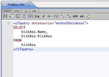 SQL Editor Code Insertion