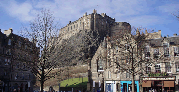 Edinburgh Castle - a view from Scotch on the Rocks 2011