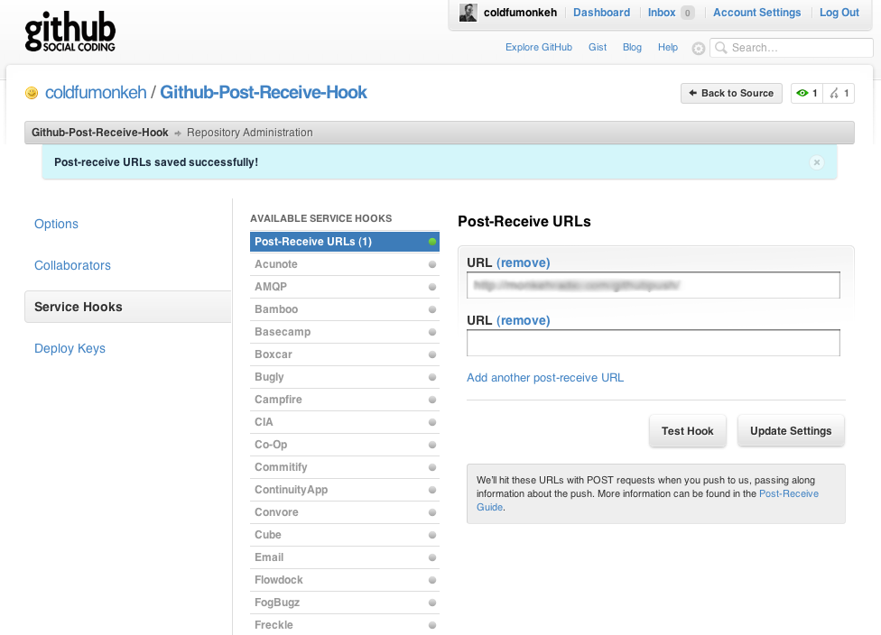 Github PostReceive Custom ColdFusion Hook Matt Gifford aka coldfumonkeh